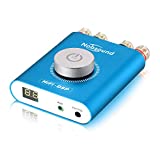 Nobsound NS-20G 200W Mini Bluetooth 5.0 Power Amplifier 2.0 Channel Wireless Receiver Hi-Fi DSP Stereo Headphone Audio Amp LED Display (Blue)