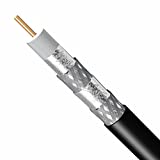 1000ft QUAD SHIELD SOLID COPPER RG6 CABLE 18AWG 3Ghz 75 Ohm CL2 FOR IN-WALL INSTALLATION UL ETL CM RATED INDOOR/OUTDOOR CERTIFIED. UV PROTECTED PVS JACKET HDTV, DIRECTV, DISH NETWORK, ANTENNA