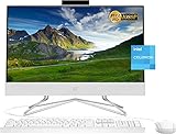 2022 Newest HP All-in-One Desktop, 21.5' FHD Display, Intel Celeron J4025 Processor, 32GB RAM, 1TB PCIe SSD, Webcam, HDMI, RJ-45, Wired Keyboard&Mouse, WiFi, Windows 11 Home, White