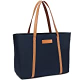 Tote Bag for Women, Laptop Bags for Women Teacher Work Laptop Tote Bags fit 15.6 Inch Computer Shoulder Office Satchel Bag Large Zippered Totes Carryon Travel Purse Lightweight Beach Handbag