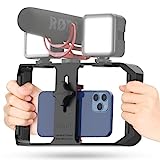 ULANZI U Rig Pro Smartphone Video Rig, Filmmaking Vlogging Case, Phone Video Stabilizer Grip Tripod Mount for Videomaker Film-Maker Video-grapher with Cold Shoe Mount for iPhone Samsung and More