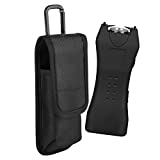 Xxerciz Stun Gun Case Stun Gun Holster Nylon Belt Storage Pouch for VIPERTEK CALFVIC Sabre Pepper Spray & Stun Gun (Stun Gun is not Included), Black