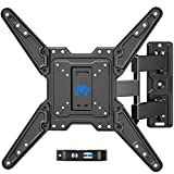 Mounting Dream TV Wall Mount for Most 26-55 Inch TVs, Full Motion TV Mount with Perfect Center Design, Articulating Mount Max VESA 400x400mm up to 77 LBS, Wall Mount TV Bracket MD2413-MX