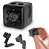 Hidden Spy Camera Mini Wireless Small 1080P Security Camera Camaras Espias Ocultas Motion Activated Detection Night Vision Small Indoor Outdoor Nanny Cam for Cars Home Apartment Gift Exclude SD Card