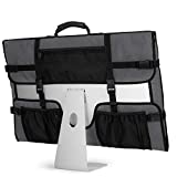 CURMIO Travel Carrying Bag Compatible with Apple 27' iMac Desktop Computer, Protective Storage Case Monitor Dust Cover Compatible with 27' iMac Screen and Accessories, Gray, Patent Pending