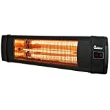 Dr Infrared Heater DR-238 Carbon Infrared Outdoor Heater for Restaurant, Patio, Backyard, Garage, and Decks, Standard, Black