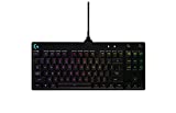 logitech Pro Mechanical Gaming Keyboard, 16.8 Million Colors RGB Backlit Keys, Ultra Portable Design, Detachable Micro USB Cable