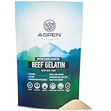 Aspen Naturals Grass Fed Beef Gelatin Powder. Pasture Raised, Grass-Fed Gelatin, Non-GMO, Paleo Friendly (3 lb). Unflavored Gelatin Powder. Easy to Mix Protein Supplement.