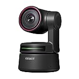 OBSBOT Tiny PTZ 4K Webcam, AI Powered Tracking & Auto-Focus, 4K Video Conference Camera with Dual Omni-Directional Mics, Auto Tracking with 2 axis Gimbal,HDR,60 FPS,Low-Light Correction,Zoom Certified