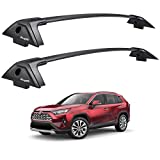 BougeRV Car Roof Rack Cross Bars for 2019-2022 Toyota RAV4 with Side Rails, Aluminum Cross Bar Replacement for Rooftop Cargo Carrier Bag Luggage Kayak Bike Snowboard Skiboard