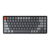 Keychron K2 Version 2 Wireless Gaming Mechanical Keyboard, Bluetooth/USB Wired Compact 84 Keys RGB LED Backlit N-Key Rollover Aluminum Frame for Mac Windows, Gateron G Pro Brown Switch
