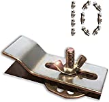 Undermount Sink Bracket Clip, Universal Heavy Duty Epoxy Undermounting Sink Wash-Basin Support Clamps for Bathroom Kitchen Marble Granite Vanity Countertop Installation and Repair Kit ( 10-Pack )