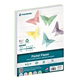 Printworks Pastel Paper, 20 lb, 5 Assorted Pastel Colors, 30% Recycled Color Printer Paper, SFI Certified, Perfect for School and Craft Projects, 100 Sheets, 8.5 x 11 Inch (00577)