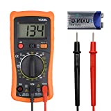 Digital Multimeter Pocket Clamp Multimeters Multi Tester Voltmeter Ammeter Ohmmeter AC/DC Ohm Volt Amp and Diode Voltage Electrical Tester Meter with Backlight LCD,Home Professional Use Automotive,etc