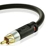 Mediabridge™ Ultra Series Digital Audio Coaxial Cable (2 Feet) - Dual Shielded with RCA to RCA Gold-Plated Connectors - Black - (Part# CJ02-6BR-G2)
