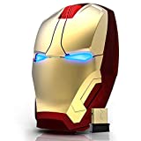 Computer Mouse Full Size Optical Gaming Mice with Nano USB Receiver,3 Adjustable DPI Levels,Portable Mobile Click Silent Mouse for Notebook, PC, Laptop, MacBook (Gold)