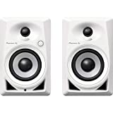 Pioneer DJ DM-40-W - 21W 4' Two-Way Active Monitor - White (Pair)