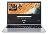 2022 Acer Chromebook 315 15.6' Full HD 1080p IPS Touchscreen Laptop PC, Intel Celeron N4020 Dual-Core Processor, 4GB DDR4 RAM, 64GB eMMC, Webcam, WiFi, 12 Hrs Battery Life, Chrome OS, Silver