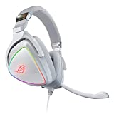 ASUS RGB Gaming Headset ROG Delta | Hi-Res ESS Quad-DAC, Circular RBG Lighting Effect | USB-C Connector for PCs, Consoles, and Mobile Gaming | Gaming Headphones with Detachable Mic