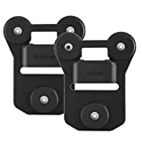 BOBLOV Body Camera Magnet Mount, 6pcs/8pcs Magnets Optional, Universal Magnetic Suction Back Clip, Make from Black Silica,Stick to Clothes for Universal All Brand Body Camera (12x10cm)