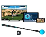 PHIGOLF Home Golf Simulator with Weighted Swing Stick, Indoor & Outdoor Use, Swing Trainer with Motion Sensor & 3D Swing Analysis, Supports Android and iOS Devices, Compatible with WGT & E6 Connect