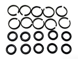 10 sets of 1/2' Impact Wrench Socket Retainer rings with O-ring,Impact Wrench Tool Parts and Accessories，impact friction ring,hog ring,O-ring Square Drive Socket Retainer Ring