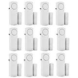 Door Window Alarm, Burglar Alarm, Home Security Wireless Magnetic Sensor Anti-Theft Alarm ((12 pcs) Home Alarm)