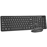 Wireless Keyboard and Mouse Combo - Rii Standard Office Wireless Keyboard and Mouse for Windows/Android TV Box/Raspberry Pi/PC/Laptop/PS3/4 (1PACK)