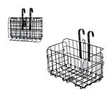 MEGHNA Foldable Front Bike Basket Detachable Metal Adjustable Height Front Handlebar Bicycle Basket Bike Storage Basket