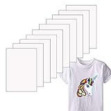 Printable Heat Transfer Paper Inkjet Printer Iron on HTV for Light Fabric T-Shirts, Totes, and Bags, 7.9 x 11.8 inch 10 Sheets