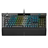 Corsair K100 RGB Optical-Mechanical Gaming Keyboard - Corsair OPX RGB Optical-Mechanical Keyswitches - AXON Hyper-Processing Technology for 4X Faster Throughput - 44-Zone RGB LightEdge (Renewed)
