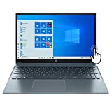 HP High Performance Pavilion 15 15.6' FHD Touchscreen Laptop, 11th Gen Core i7-1165G7, WiFi-6, Backlit Keyboard, USB-C, HDMI, Iris Xe Graphics, 16GB RAM, 512GB PCIe SSD, Win 10, Fog Blue