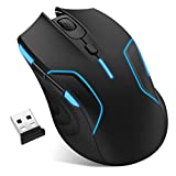 Wireless Gaming Mouse,RGB Wireless Mouse with 6-Level 10,000 DPI,400Hr+ Battery,Chroma RGB Backlit,6 Programmable Buttons,Lightspeed,Ergonomic Plus Portable Gaming Mouse for Laptop,PC,Mac,Computer