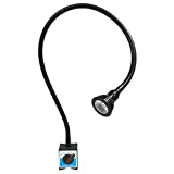 LED Magnetic Light with Gooseneck Flexible Arm for Shop Machines Like Lathes, Band Saws and Scroll Saws. Also Great for Metal Shops, Automotive, Workshops or Around The Home