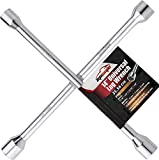 EPAuto 14' Heavy Duty Universal Lug Wrench, 4-Way Cross Wrench