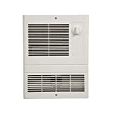 Broan Wall Heater, White Grille Heater with Built-In Adjustable Thermostat, 1500W, 120/240V