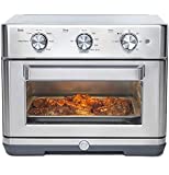 GE Mechanical Air Fryer Toaster Oven + Accessory Set | Convection Toaster with 7 Cook Modes | Large Capacity Oven - Fits 12' Pizza | Countertop Kitchen Essentials | Stainless Steel