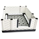 EZWHELP EZCLASSIC Whelping Box for Dogs and Puppies - Indoor Dog Whelping Pen with Rails - Sanitary Dog Whelping Box - Puppy Playpen for Large or Small Puppies - Whelping Supplies Kit 38'x38'