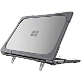 ProCase Hard Case for 15 inch Microsoft Surface Laptop 4/ Surface Laptop 3, Heavy Duty Hard Shell Protective Cover with Fold Kickstand for Surface Laptop 4/3 15 inch–Grey