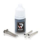 Red Dirt Derby Pinewood Car Machined Polished Axles - 2 Straight, 2 with 2.5 Degree Bend for Rail Riding - (4 Axles) Plus Graphite for Reduced Friction and Increased Speed