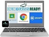 2022 Newest Samsung Chromebook 4 11.6” Laptop Computer for Business Student, Intel Celeron N4000, 4GB RAM, 32GB Storage, up to 12.5 Hrs Battery Life, USB Type-C WiFi, Chrome OS, AllyFlex Mous Pad