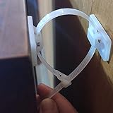 Anti-Tip Furniture Wall Anchor Straps(6 Pack), Wall Anchors Straps Kit for Bookshelf or Dresser,Adjustable Safety Furniture Wall Straps for Baby,Kids,Child,Dogs,Cabinet, Bed,Shelf,etc.(White)