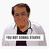 CNW Studio Dr Now - You Not Gonna Starve, Digital Artwork Vinyl Waterproof Sticker Decal Car Laptop Wall Window Bumper Sticker 5'