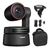 OBSBOT Tiny 4K AI-Powered PTZ 4K Webcam Ultra HD Auto-Frame Gesture Control HDR Webcam with 4X Zoom for Online Meeting/Online Class Video Chat Live Streaming Works with Zoom,Skype,TicTok,YouTube,etc