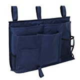 VousNous Bedside Caddy, Hanging Storage Organizer for Books, Phones, Tablets, Accessory and TV Remote - Best for Headboards, Bed Rails, Dorm Rooms, Bunk Beds, Apartments, Bathrooms & Travel