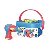 Educational Insights Design & Drill Bolt-It Bucket STEM Toy, 56 Pieces with Electric Drill Toy, Travel Toys for Boys & Girls, Ages 3+