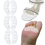 GQTJP Metatarsal Pads,Ball of Foot Cushions for High Heels,Non-Slip Comfortable Foot Pads to Relief Pains All Day,Toe Cushions Pads for Forefoot ( Transparent - 3 Pairs)…