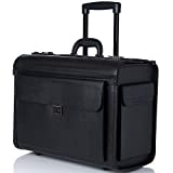 Alpine Swiss Rolling 17' Laptop Briefcase on Wheels Attache Lawyers Case Legal Size