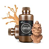 UNIZ zMUD 3D Printer Resin, High Precision Rapid Printing, 405nm Standard Photopolymer LCD UV-Curving Resin, Easy to Print Anime Figures, Safe and Low Odor & Shrinkage (Beige 500ml)