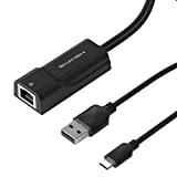 SNANSHI Ethernet Adapter for Fire TV Stick (2nd GEN), Chromecast, Google Home Mini and More Streaming Sticks, Micro USB to RJ45 Ethernet Network Adapter with USB Power Supply Cable